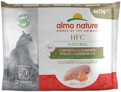 Almo Nature HFC Nature Kip en Garnalen Natvoer 55g Almo Nature HFC Nature Kip en Garnalen Natvoer 55g