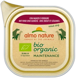 Almo Nature BIO ORGANIC Maintenance met Rund en Groenten Natvoer 100g
