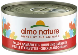 Almo Nature Kip en Garnaaltjes Natvoer 70g Almo Nature Kip en Garnaaltjes Natvoer 70g