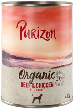 Purizon Probeer--nu-NIEUW-Natvoer--Organic-Rund--Kip-met-Wortels-1x-400-g
