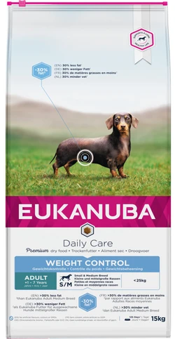 Eukanuba Daily Care Weight Control Small Hondenvoer 15 kg