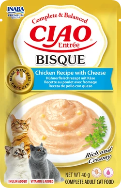 Inaba Ciao Entrée Bisque Kip met Kaas 40 g