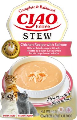 Inaba Ciao Entrée Stew Kip met Zalm 40 g