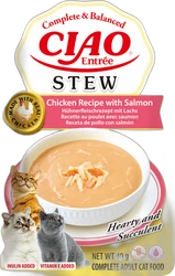 Inaba Ciao Entrée Stew Kip met Zalm 40 g Inaba Ciao Entrée Stew Kip met Zalm 40 g