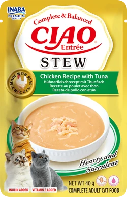 Inaba Ciao Entrée Stew Kip met Tonijn 40 g