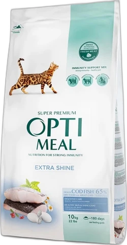 OptiMeal Adult Cat Extra Shine Kabeljauw 10 kg