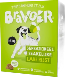 Bravoer Krokant Sensationeel Smakelijke Lam & Rijst 12 kg