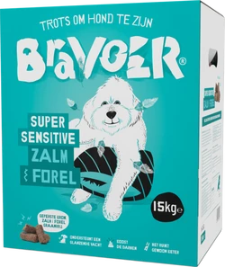 Bravoer Geperst Super Sensitive Zalm & Forel 15 kg