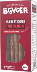 Bravoer Vleesstickies Wildzwijn 200 gram
