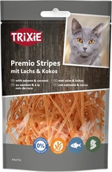Trixie Premio Kat Stripes Zalm & Kokos 50 gram Trixie Premio Kat Stripes Zalm & Kokos 50 gram