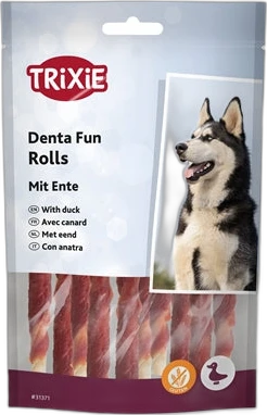 Trixie Denta Fun Chewing Rolls Eend 140 gram Trixie Denta Fun Chewing Rolls Eend 140 gram