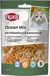 Trixie Kattensnacks Ocean Mix Kip & Catnip 50 gram