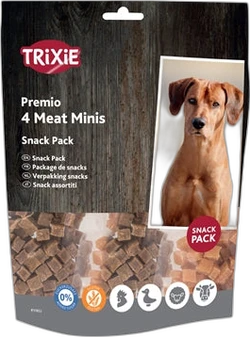 Trixie Premio Hond 4 Meat Minis 4x100 gram Trixie Premio Hond 4 Meat Minis 4x100 gram