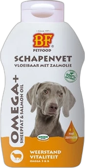 BF Petfood Supplementen Hond Vloeibaar Schapenvet met Zalmolie 250 ml