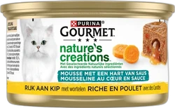 Gourmet Nature's Creations Hart van Saus Kip 85 gram