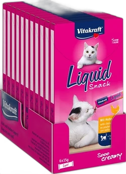 Vitakraft Kat Liquid Snack Kip & Taurine 6x15 gram