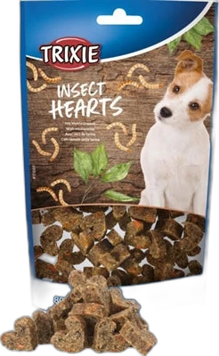 Trixie Hondensnacks Insect Hearts Meelwormen 80 gram Trixie Hondensnacks Insect Hearts Meelwormen 80 gram