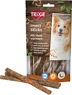 Trixie Hondensnacks Insect Sticks Meelwormen 80 gram Trixie Hondensnacks Insect Sticks Meelwormen 80 gram