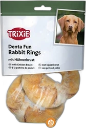 Trixie Denta Fun Rabbit Rings Kip 100 gram Trixie Denta Fun Rabbit Rings Kip 100 gram