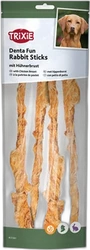 Trixie Denta Fun Rabbit Sticks Kip 100 gram Trixie Denta Fun Rabbit Sticks Kip 100 gram