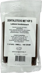 Petsnack Hondensnacks Dentalsticks Kip Small 100 gram