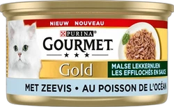 Gourmet Gold Malse Lekkernijen Zeevis 85 gram