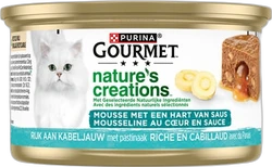 Gourmet Nature's Creations Hart van Saus Kabeljauw 85 gram