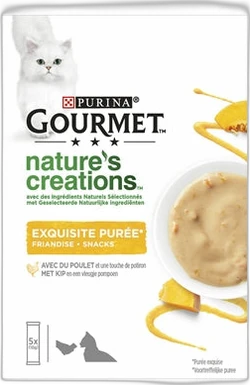 Gourmet Nature's Creations Exquisite Purée Kip 5x10 gram