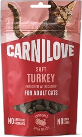 Carnilove Kat Snacks Soft Kalkoen & Catnip 50 gram