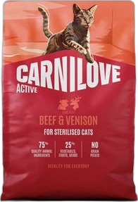 Carnilove Kat Active Sterilised Rund & Hert 2 kg