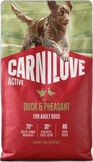 Carnilove Hond Active Adult Eend & Fazant 4 kg