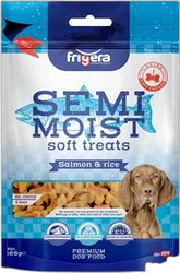 Frigera Semi Moist Treats Bones Zalm & Rijst 165 gram Frigera Semi Moist Treats Bones Zalm & Rijst 165 gram