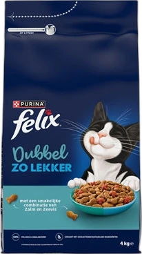 Felix Dubbel Zo Lekker Droogvoer Zalm & Zeevis 4 kg
