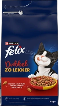 Felix Dubbel Zo Lekker Droogvoer Rund & Kip 4 kg