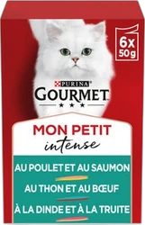 Gourmet Mon Petit Intense Vlees & Vis 6x50 gram