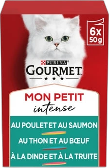 Gourmet Mon Petit Intense Vlees & Vis 6x50 gram