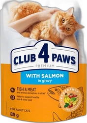 Club 4 Paws Kat Premium Adult Zalm in Saus 85 gram