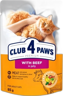 Club 4 Paws Kat Premium Adult Rund in Gelei 85 gram