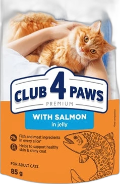 Club 4 Paws Kat Premium Adult Zalm in Gelei 85 gram
