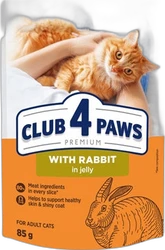 Club 4 Paws Kat Premium Adult Konijn in Gelei 85 gram
