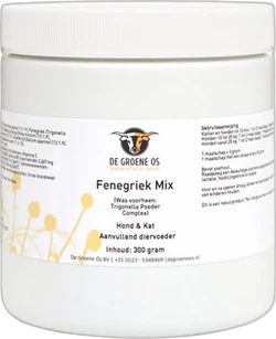 De Groene Os Supplementen Hond & Kat Fenegriek Mix 300 gram