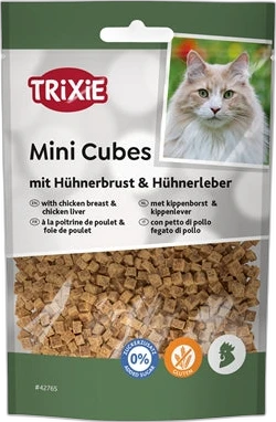 Trixie Kattensnacks Mini Cubes Kip & Kippenlever 50 gram