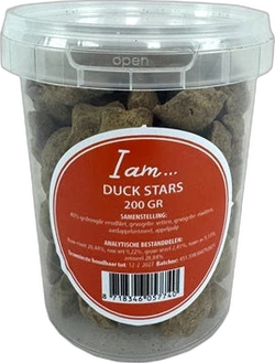 I Am Hondensnacks Duck Stars 200 gram