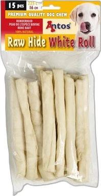 Antos Hondensnacks Rawhide White Roll 225 gram