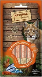 Natural Greatness Kat Creamy Snack Kip, Tonijn & Kreeft 4x14 gram Natural Greatness Kat Creamy Snack Kip, Tonijn & Kreeft 4x14 gram