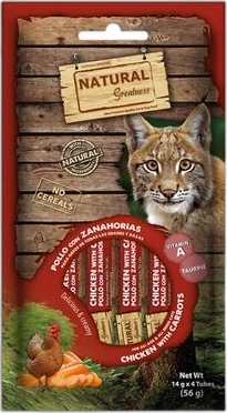 Natural Greatness Kat Creamy Snack Kip & Wortel 4x14 gram