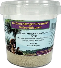 De Dierendrogist Supplementen Hond Multivitaminen en Mineralen Extra 350 gram