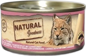 Natural Greatness Kat Natvoer Tonijn & Garnalen 70 gram Natural Greatness Kat Natvoer Tonijn & Garnalen 70 gram