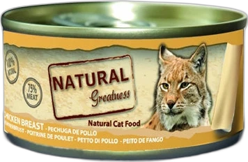 Natural Greatness Kat Natvoer Kipfilet 70 gram Natural Greatness Kat Natvoer Kipfilet 70 gram