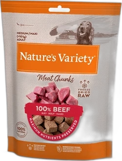 Nature's Variety Hondensnacks Freeze Dried Chunks Rund 50 gram